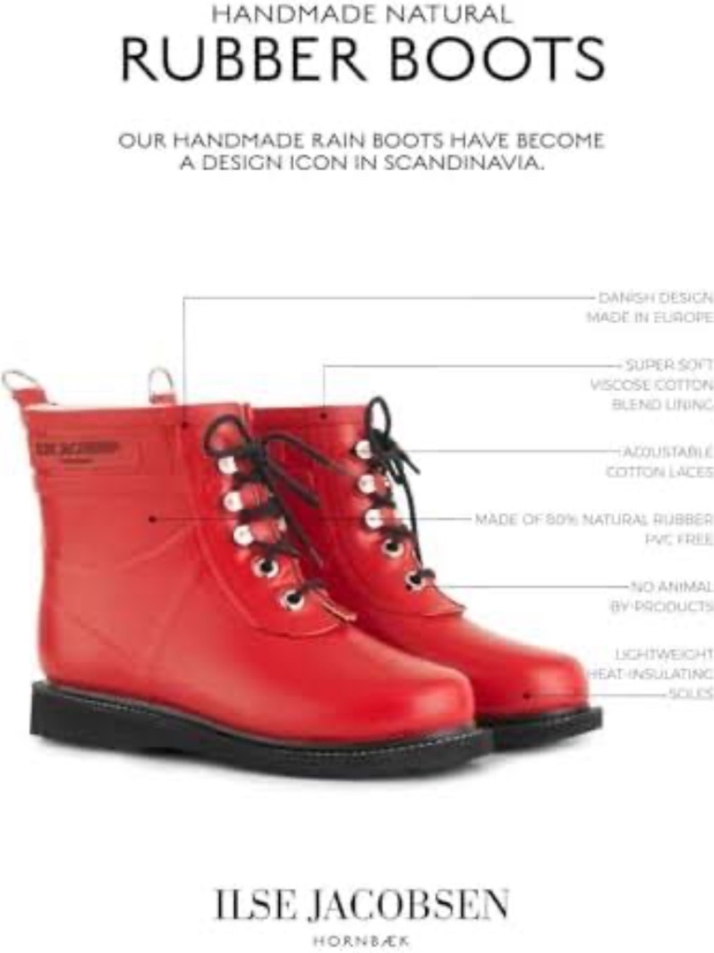 NWT Ilse Jacobsen Rain Boots | ASSORTED COLOURS SIZE 9